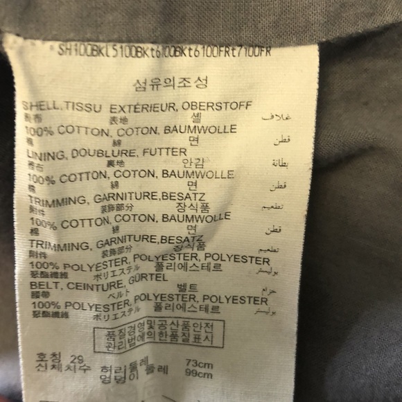 Esprit 100% cotton mid length lined skirt Size 10 - Picture 9 of 11